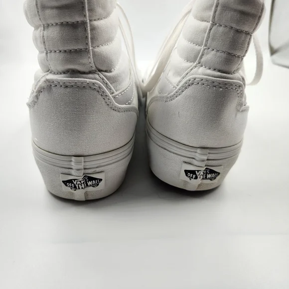 Vans Sky 8 White High-Top Skate Sneakers Size 10 - Picture 3 of 5